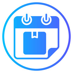 Obraz premium press day gradient icon