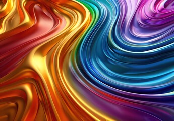 Fototapeta premium Abstract Swirls of Vibrant Colors