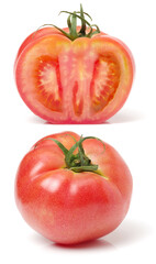 Fototapeta premium fresh tomato isolated on white background