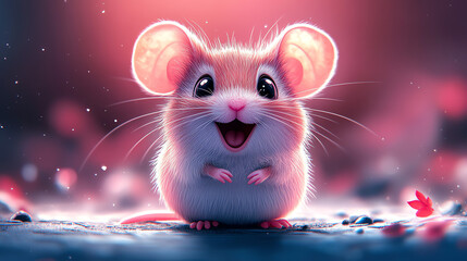  Pink and light purple colors surround it.