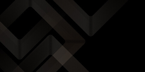 abstract technology communication concept vector background. black vector abstract banner with shape shiny lines with Technology grid wave decorative background for advertising banner.