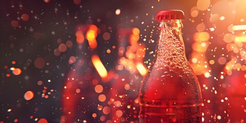 Soda on the glass