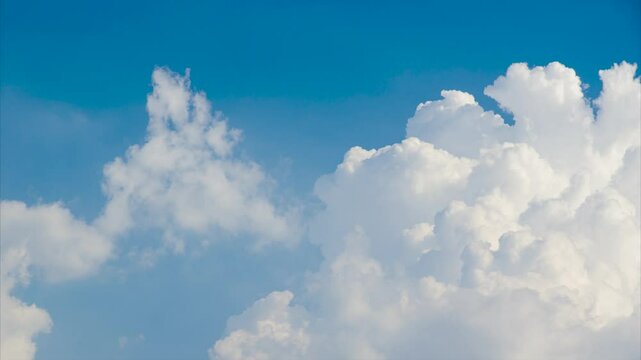 Beautiful sky scenery of Wuhan in summer