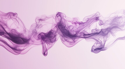 Fototapeta premium abstract smoky quartz ink storm artwork, on a pale lavender background