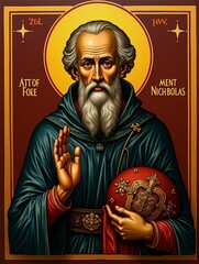 A man with a beard and long hair holding a red object