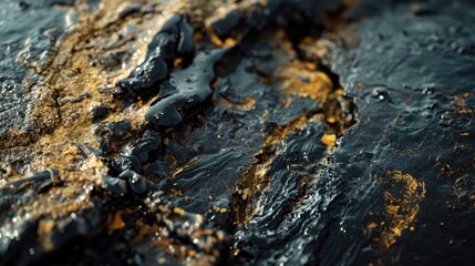 Fototapeta premium Photographing Alberta oil sands with macro and extreme macro lenses in a studio setup