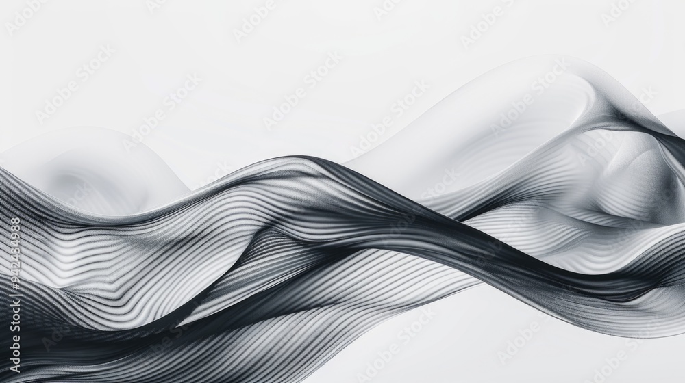 Poster a close-up shot of a wave in black and white, perfect for use in designs related to water or calmnes