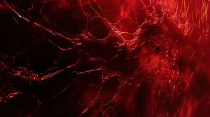 Abstract red Halloween texture with fire highlights for a mysterious and intense background.Gloomy black and red banner for seasonal celebration