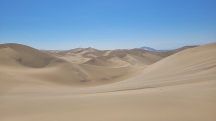 Sand dunes desert sandy Peru