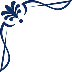 Simple Ornament Corner Vector