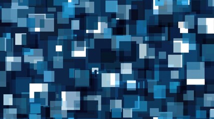 Chaotic dark blue and white geometric shape background for design projects, featuring seamless patterns.