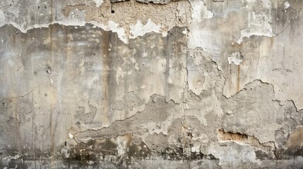 Plastered concrete wall