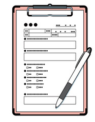 問診票　イラスト