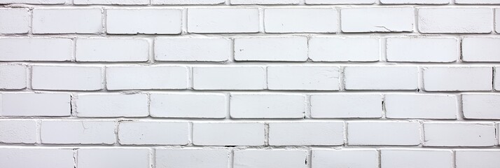 Obraz premium A close-up view of a white brick wall with a clean, uniform appearance.