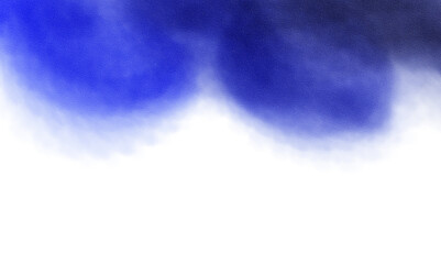 Abstract watercolor grainy gradient texture, empty space, realistic cutout on transparent background. Watercolor grungy paint stains texture overlay effect