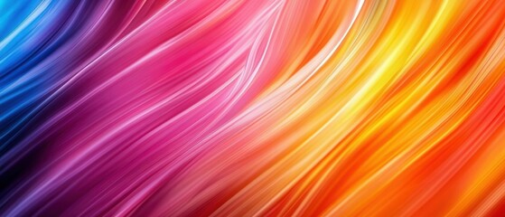 Fototapeta premium Vibrant waves of color flow seamlessly, creating a dynamic and energetic backdrop perfect for any creative project.