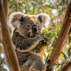 Obraz premium koala eating