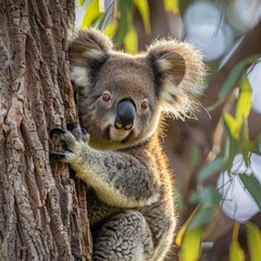 Fototapeta premium koala in tree