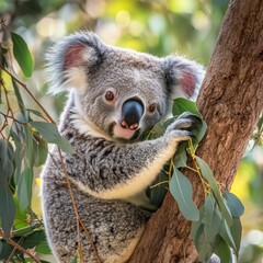 Fototapeta premium koala in tree