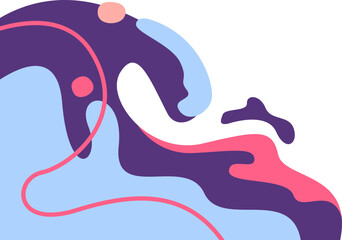 Abstract Corner of Liquid Blob