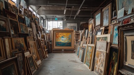 Art Gallery Storage.