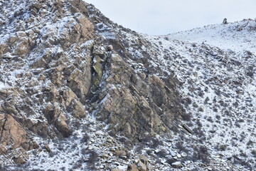 Snow Covered Rocky Mountain Landscapes