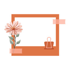 Watercolor Floral Photo Frame, perfect for your design need, for invitation, twibbon, border, photo frame, and background