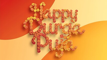 Hindu festival. Durga Puja, typography Text, Sale,
