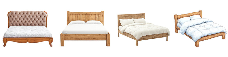 Obraz premium distinct bed designs, combining style and comfort for a perfect bedroom aesthetic.