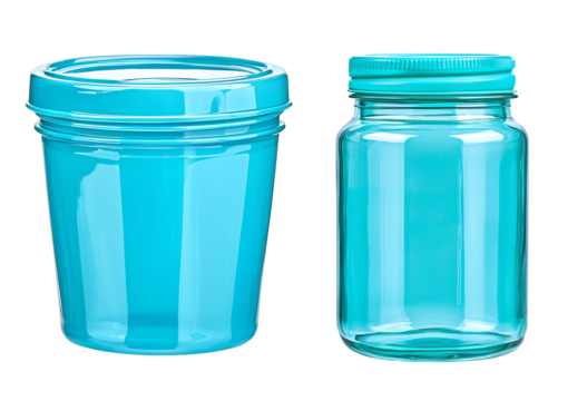 vibrant blue containers, ideal for storage, organization, and stylish home decor.