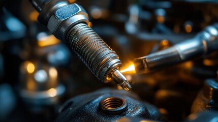 Spark Plug Close-Up.
