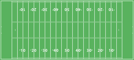 Illustration of an American football court, aerial view © yuruphoto