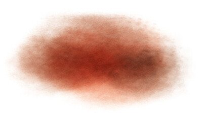 Abstract watercolor grainy gradient texture, empty space, realistic cutout on transparent background. Watercolor grungy paint stains texture overlay effect