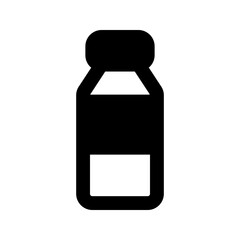 Fototapeta premium bottle glyph icon