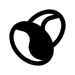 coffee beans glyph icon