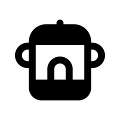 rice cooker glyph icon