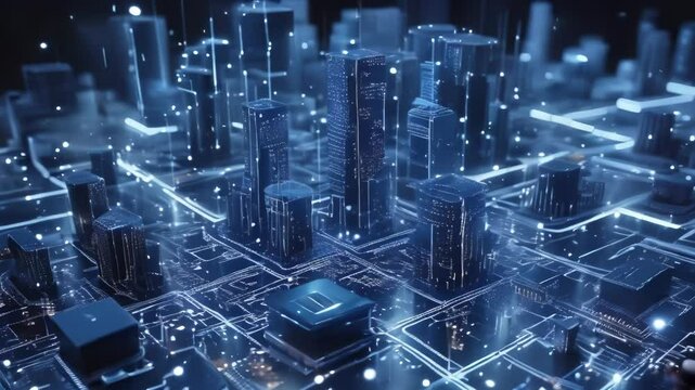 blue circuit board