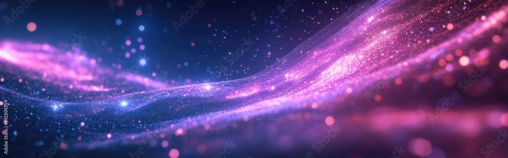 Poster Infinite space background in 3D cartoon rendering Abstract futuristic wallpaper 3D render cosmos backdrop Hyperspace universe Suitable for projects in business science education technology and web
