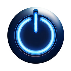 Minimalist Modern LED Backlit Power Button PNG Series: High-Resolution Transparent Images for Sleek Designs &ndash; Perfect for Tech Projects, User Interface Elements, and Futuristic Graphic Design