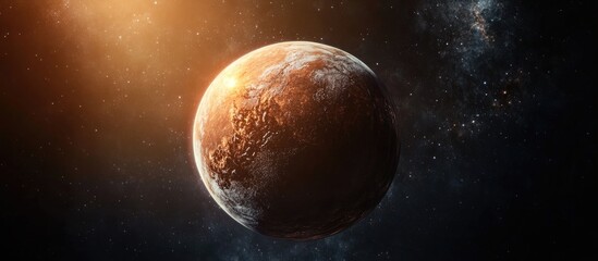 Obraz premium Gorgeous planet of the solar system in a 3D cartoon rendering style
