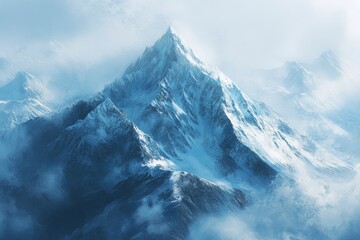 Blue mountain wallpaper in 2k , ai