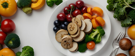 vegetables on a plate