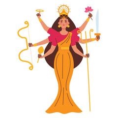 deity durga navratri character