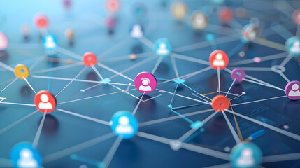 Social media network concept