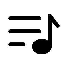 playlist Glyph icon