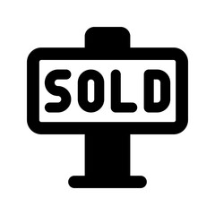sold Glyph icon