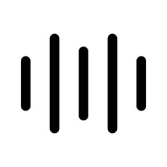 wave sound Glyph icon