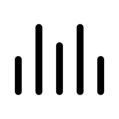 wave sound Glyph icon