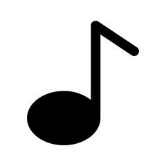 music note Glyph icon