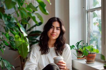 Portrait of Professional Taking a Coffee Break in Coworking Space